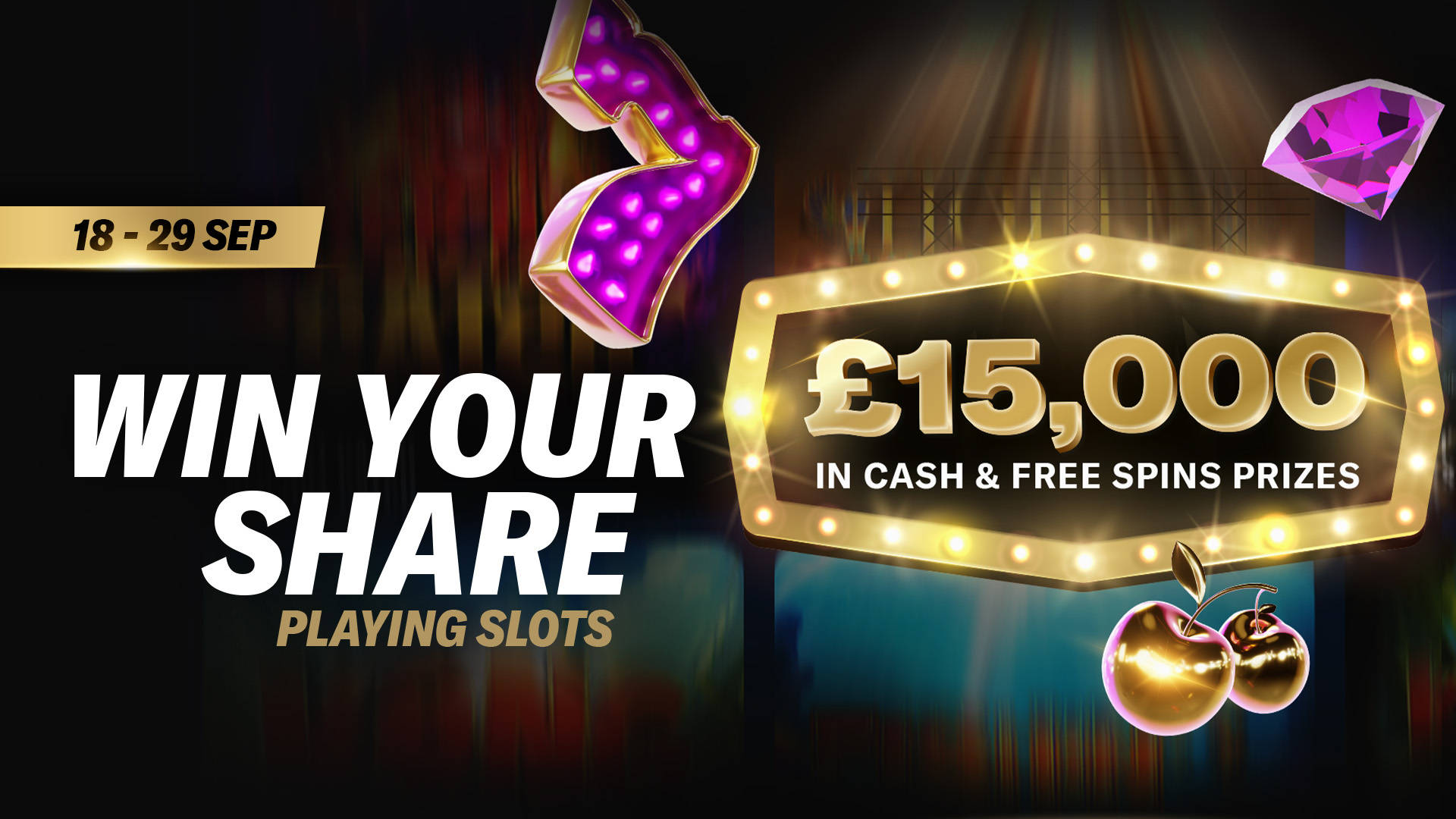 £15,000 SEPTEMBER PRIZE DRAW